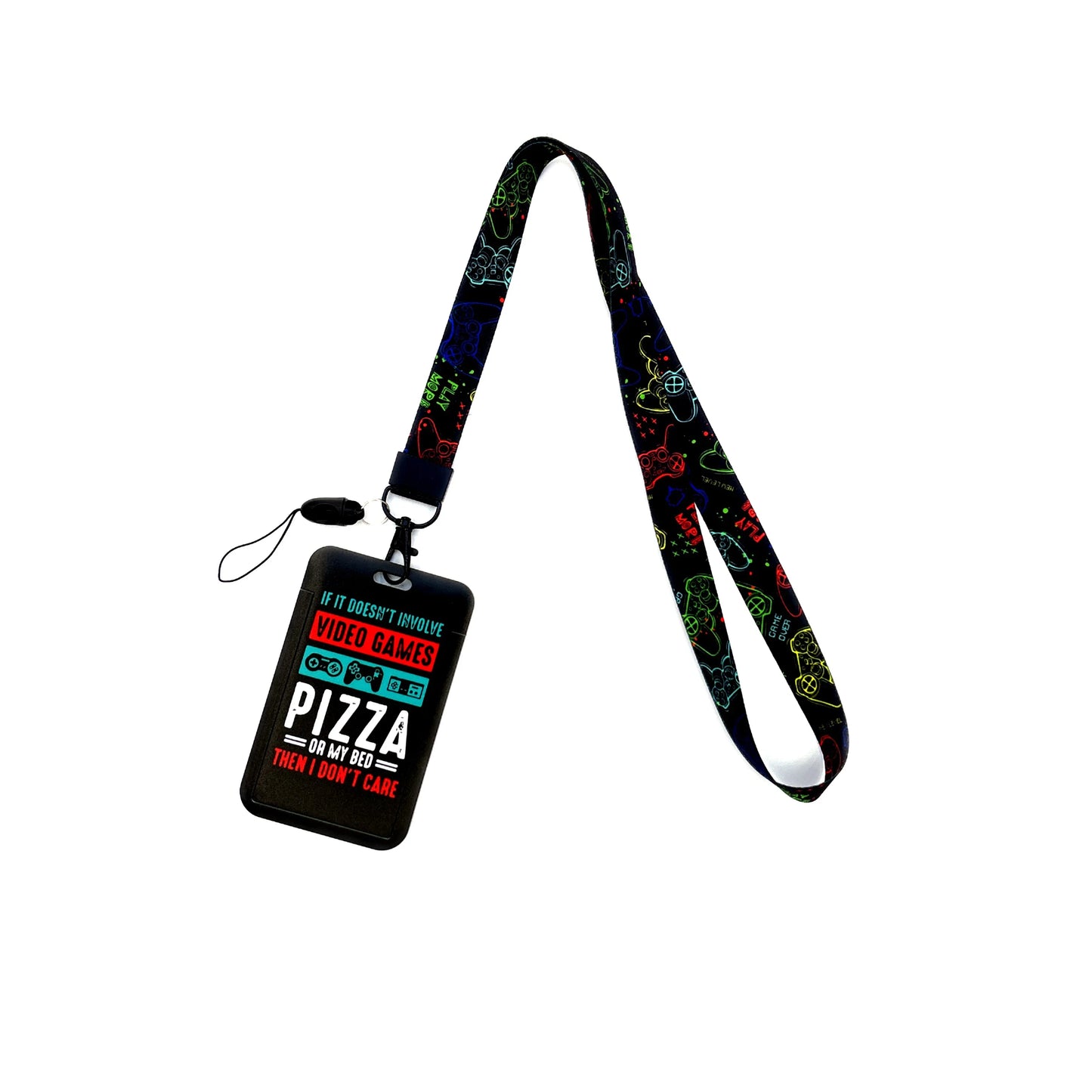 Vintage Tape ID Card Holder with Hanging Rope – Mobile Phone & Chest Card Lanyard
