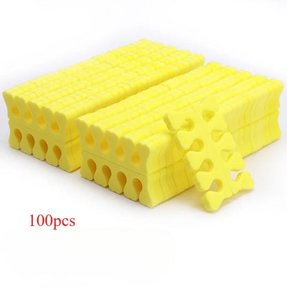 Nail Art Toe Separators - Soft Sponge Finger & Foot Dividers for Manicure Pedicure Kits