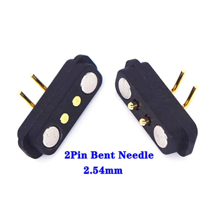 Magnetic Pogo Pin Connector - 2-10 Pin Spring Loaded Male Female DC Power Socket with 2.54/4.0/2.8mm Pitch