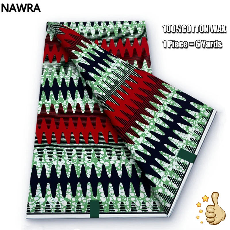 Original 100% Cotton African Wax Print Fabric - Soft Ankara Batik DIY Pagne
