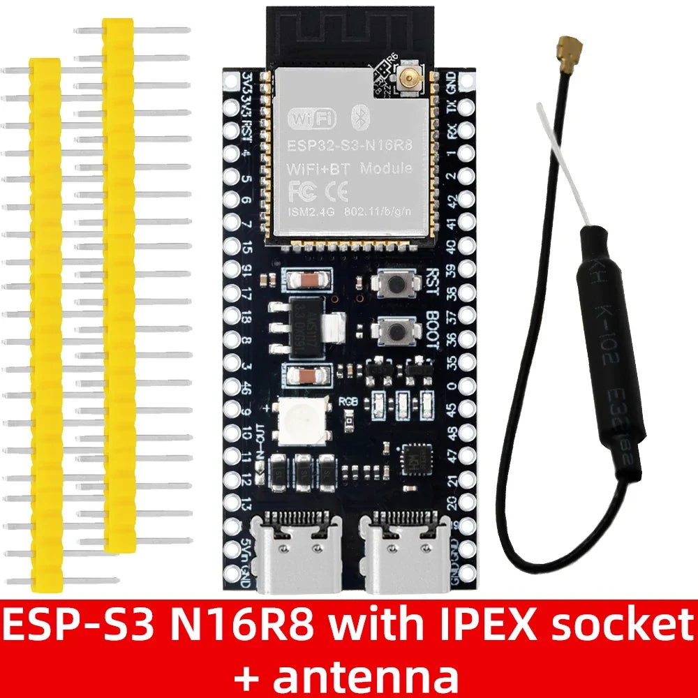 ESP32-S3 DevKitC-1 Development Board - WiFi Bluetooth BLE 5.0 Mesh Module for Arduino Projects