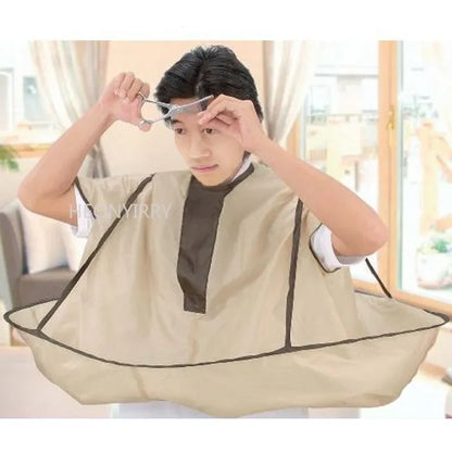 Waterproof Adult Hair Cutting Cape – Foldable Umbrella-Style Salon & Home Barber Cloak
