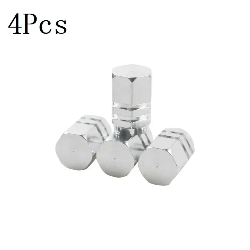 4/10PCS Aluminum Car Tire Valve Stem Caps – Waterproof Airdust-Proof Rim Covers