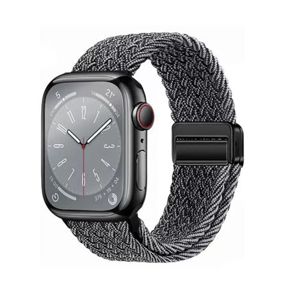 Nylon Braided Apple Watch Band - Durable Replacement Strap for Series 10/9/8/7/6/5/3 SE Ultra 49mm to 38mm