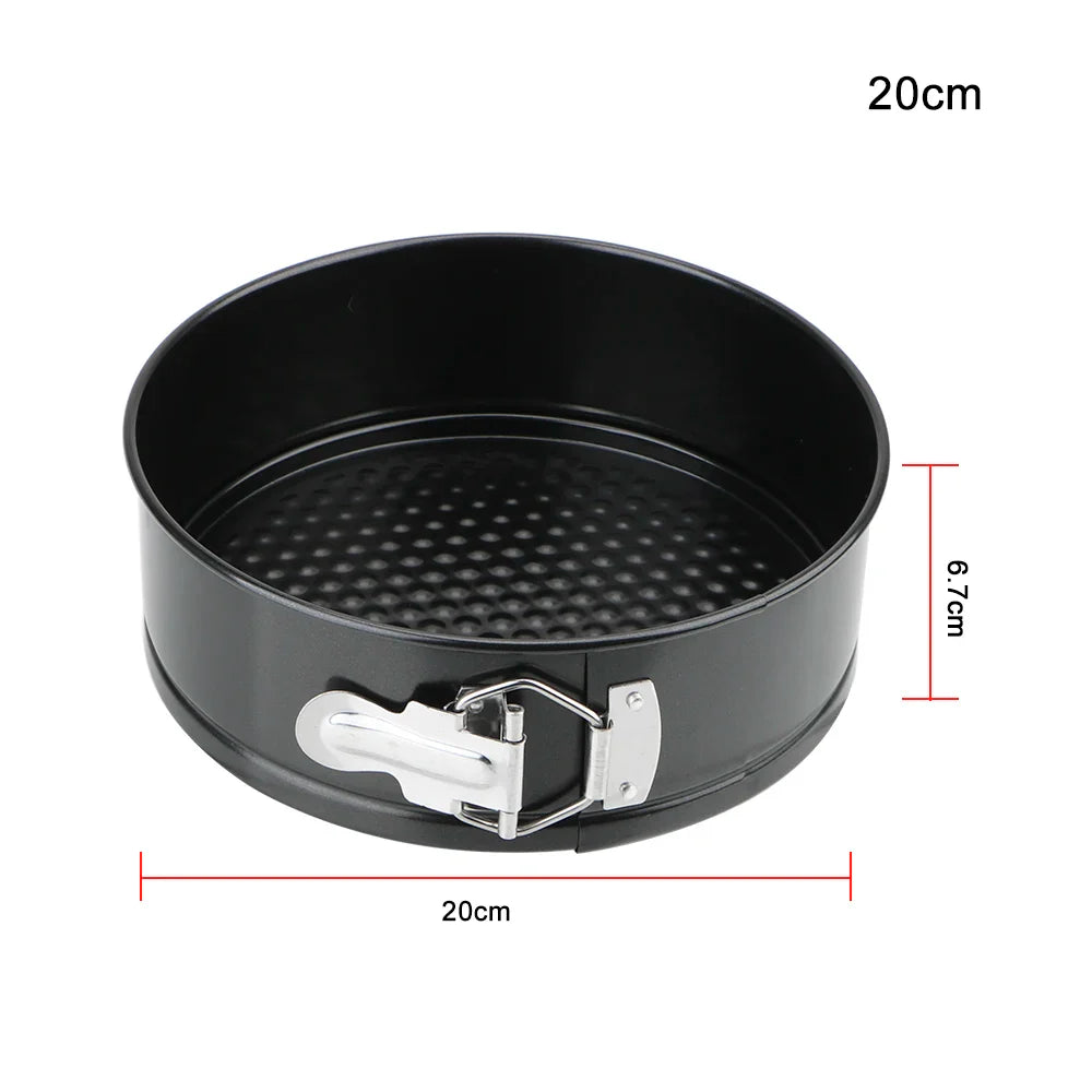 Removable Bottom Round Cake Pan – Carbon Steel Non-Stick Bakeware for Baking Cakes