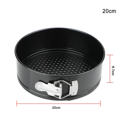 Removable Bottom Round Cake Pan – Carbon Steel Non-Stick Bakeware for Baking Cakes