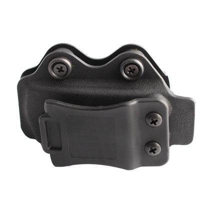 IWB OWB Magazine Pouch Holster - Single Stack Mag Carrier Compatible with Glock 17 19 26 23 27 & More