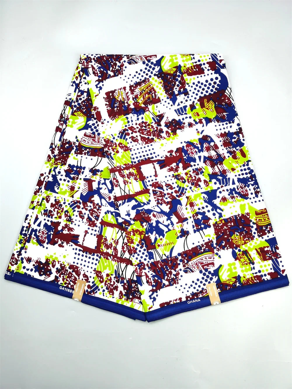 African Real Wax Ankara Fabric - 100% Cotton 6 Yards Nigerian Print Party Dress Sewing Material