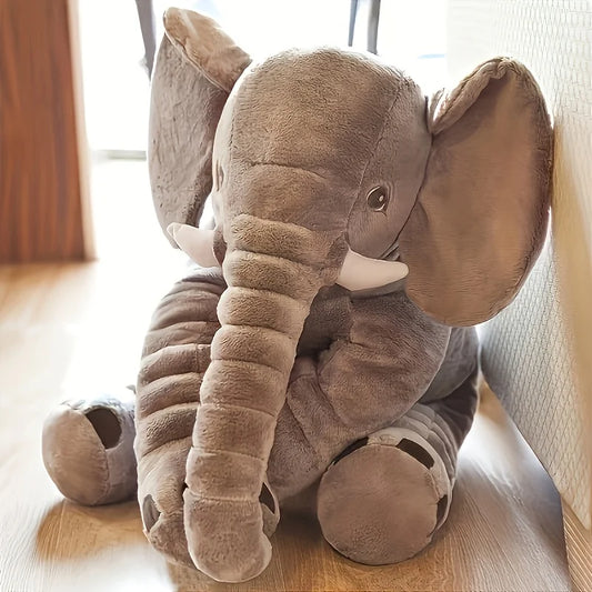 40cm Soft Elephant Plush Toy – Cute Baby Elephant Sleeping Pillow, Stuffed Animal for Kids, Birthday Gift & Room Decor