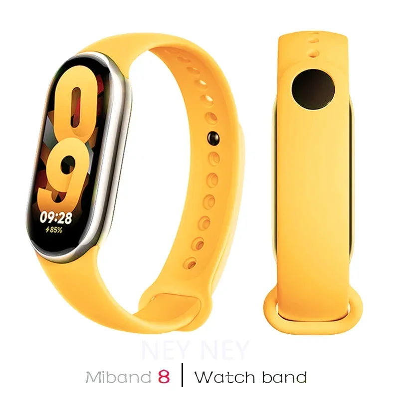 Waterproof Silicone Sport Strap for Xiaomi Mi Band 9/8/NFC – Replacement Smart Bracelet Accessory