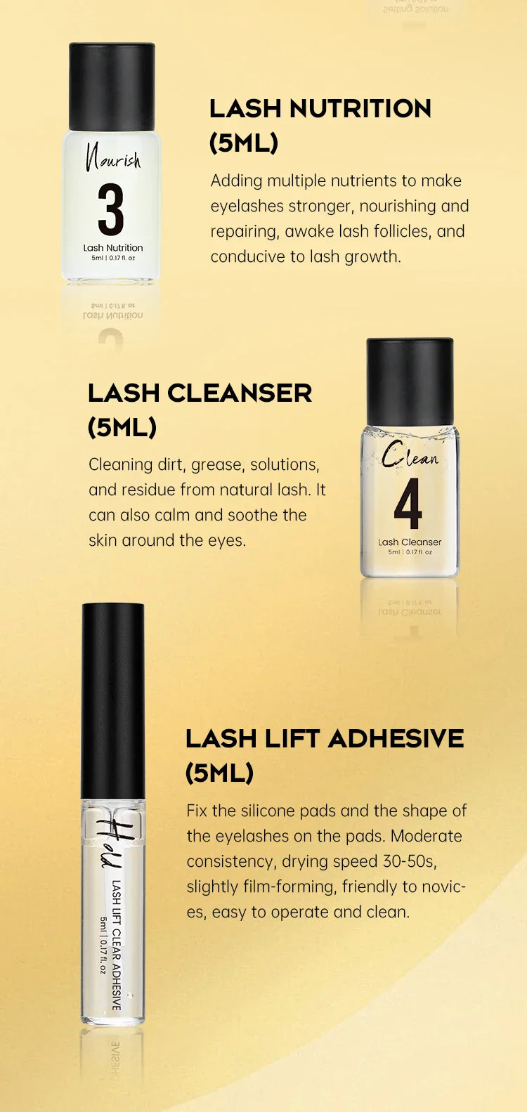Gollee Eyelash Lifting Perm Kit – Original Lash Lift Set for 4-6 Weeks Retention, Eyelash Curler & Treatment Makeup Set