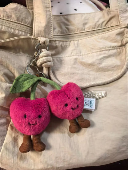 Cute Plush Bag Charm Keychain - Kawaii Soft Toy Pendant Birthday Gift for Girls