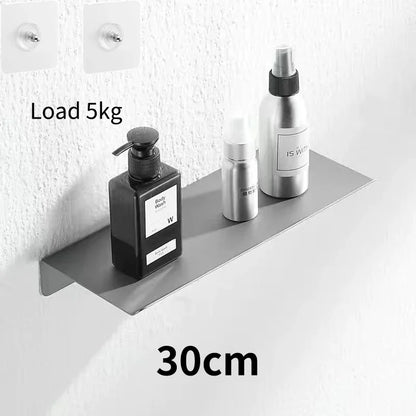 Floating Bathroom Shelves - No-Drill Wall Storage Rack & Home Organizer for Bathroom, Kitchen & Toilet