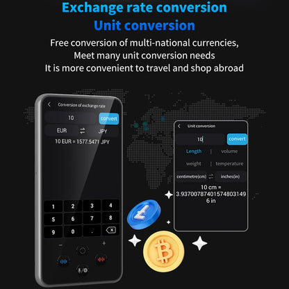 S85 Pro Language Translator Device – 138 Languages, 4-Inch Screen, Offline Voice & Video Translation, 8GB Storage, 2000mAh Battery