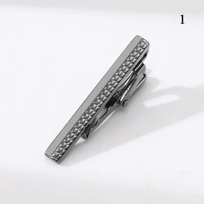 Men’s Fashion Tie Clip Pin - Metal Necktie Bar for Business, Wedding & Party Suit Accessories Gift