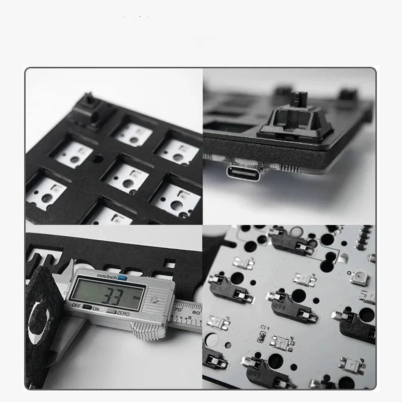 Mechanical Keyboard Poron Sandwich Cotton Silencer Pads – Sound-Absorbing Foam Dampeners for 61-108 Key Switches