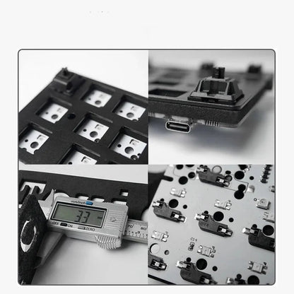 Mechanical Keyboard Poron Sandwich Cotton Silencer Pads – Sound-Absorbing Foam Dampeners for 61-108 Key Switches