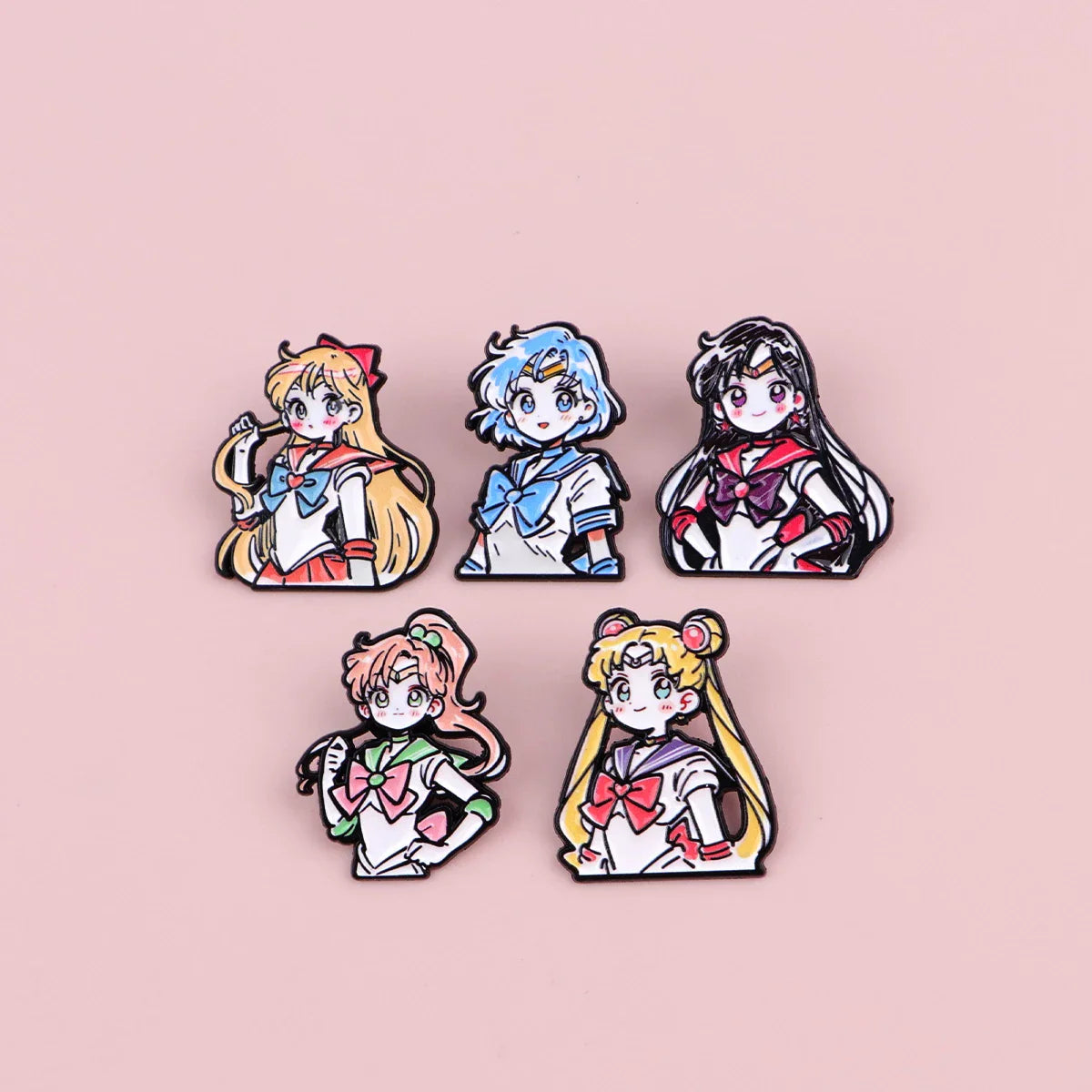Cartoon Anime Enamel Brooch Pins – Kawaii Metal Badge Jewelry for Clothing & Backpack Gifts