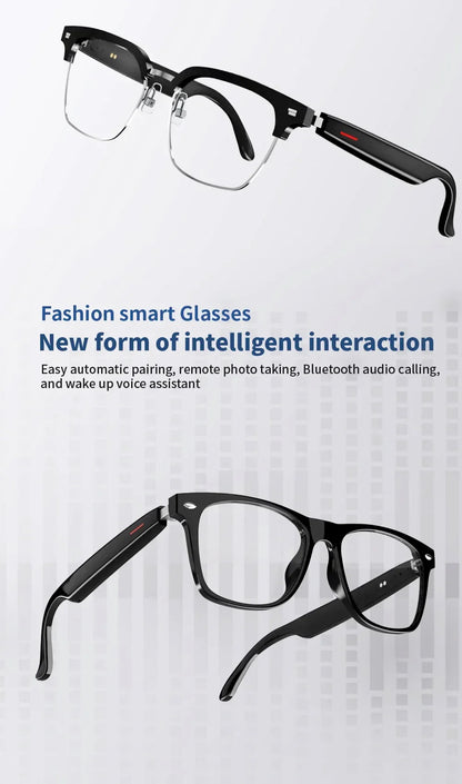 Hiwego Camera Smart Music Sunglasses – Wireless Bluetooth Headset with HIFI Sound, Earphones, Hands-Free Call & Driving Glasses