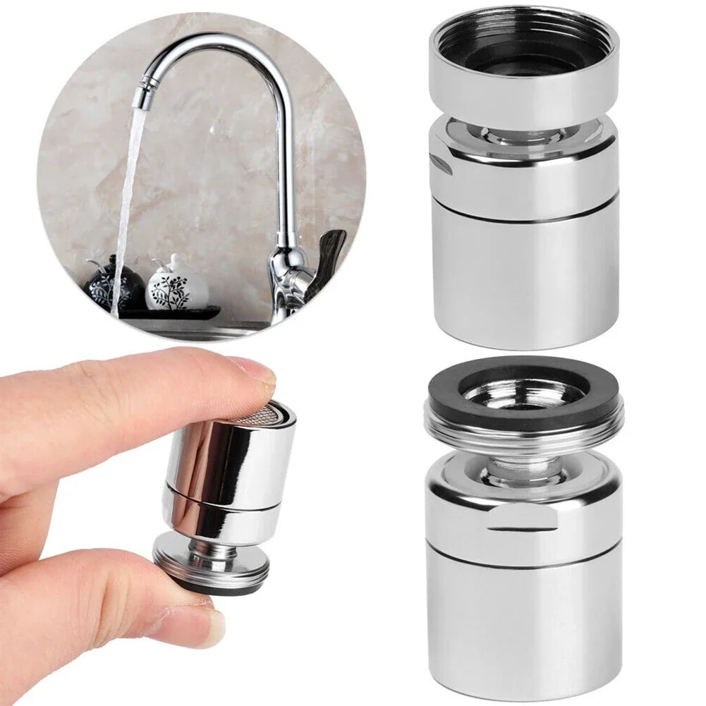 360° Swivel Faucet Aerator - Water Saving Splash Proof Tap Sprayer Nozzle for Kitchen Sink