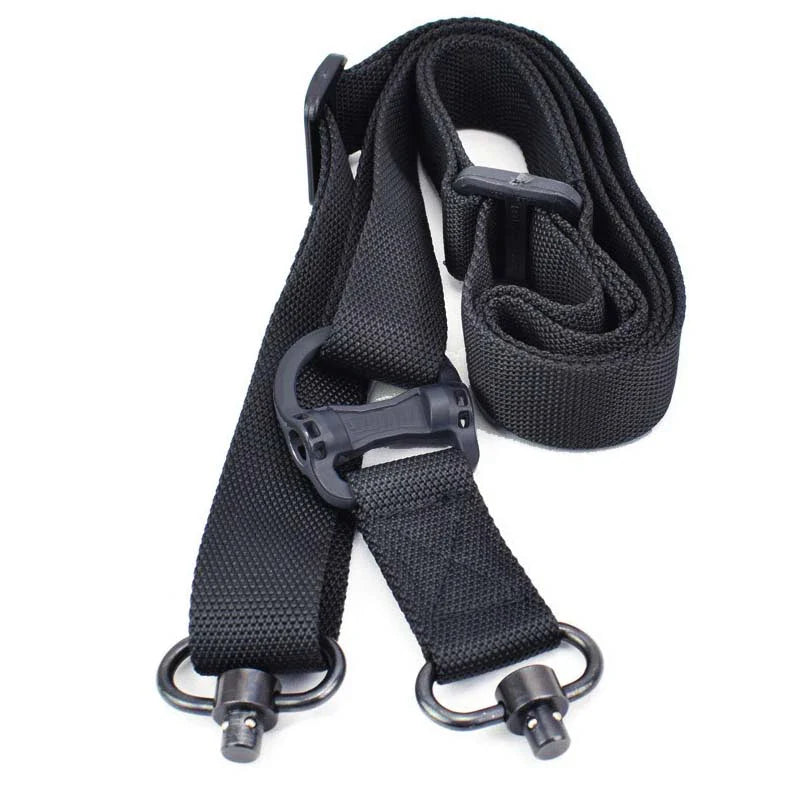 Tactical Adjustable MS4 Rifle Sling — QD Metal Swivel, 2-Point & Single-Point Quick Release for Multi-Mission Use