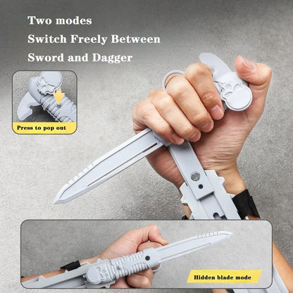 Assassin Sleeve Sword Toy - Retractable Rotating Blade Cosplay Prop for Kids, Interactive Game Play & Birthday Party Gift