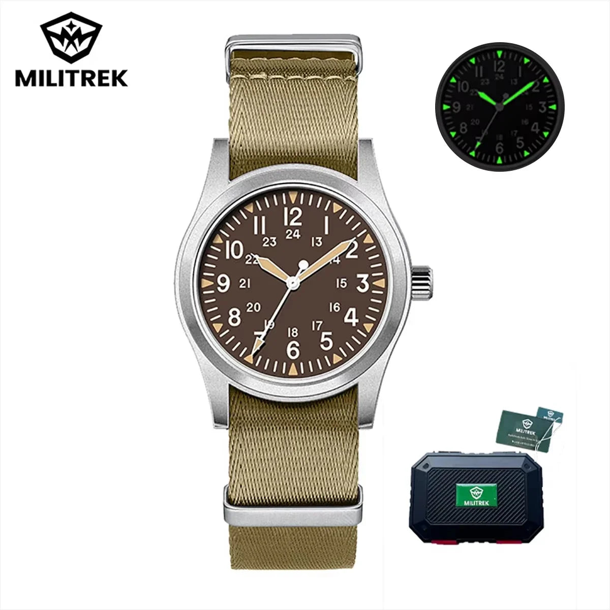 MILITREK 9001 Military Retro Men’s Watch - Quartz Stainless Steel Waterproof Sapphire Luminous Wristwatch