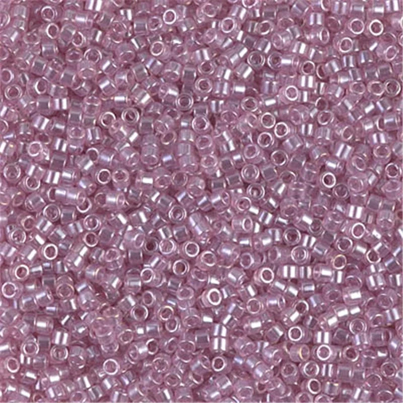 Miyuki Delica 11/0 Seed Beads - Glazed Luster Glass Beads for DIY Jewelry Making