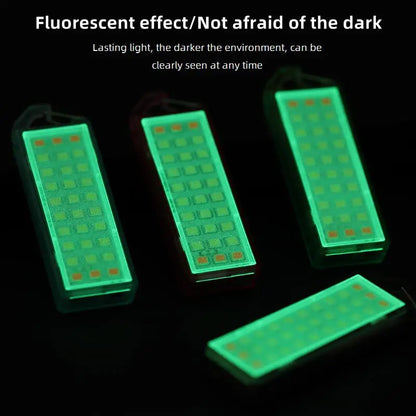 30LED Mini Keychain Flashlight - USB Rechargeable Portable Safety Light for Backpack, Camping, Hiking & Emergency Use