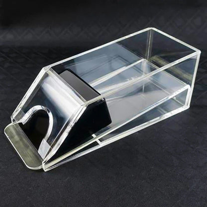 4/6-Deck Acrylic Blackjack Dealing Shoe – Durable Poker Dealer Equipment & Card Game Supply