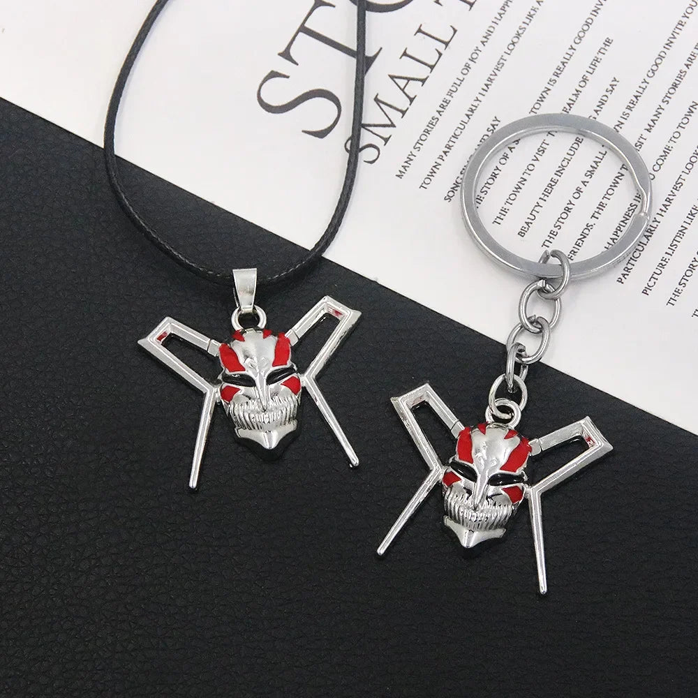 Bleach Ichigo Kurosaki Keychain Necklace - Anime Cosplay Pendant Charm for Men & Women Backpack Jewelry Gift