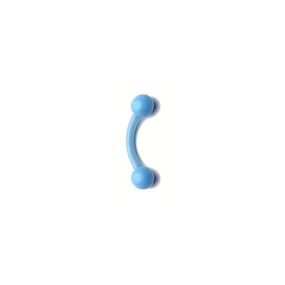 8mm Colorful Plastic Piercing Studs - Soft Lip, Nose & Cartilage Body Jewelry