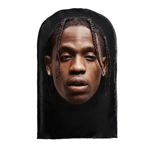 3D Realistic Face Mask - Celebrity Style Full Face Stretch Mesh Cosplay Balaclava for Role Play, Hip Hop & Costume Events