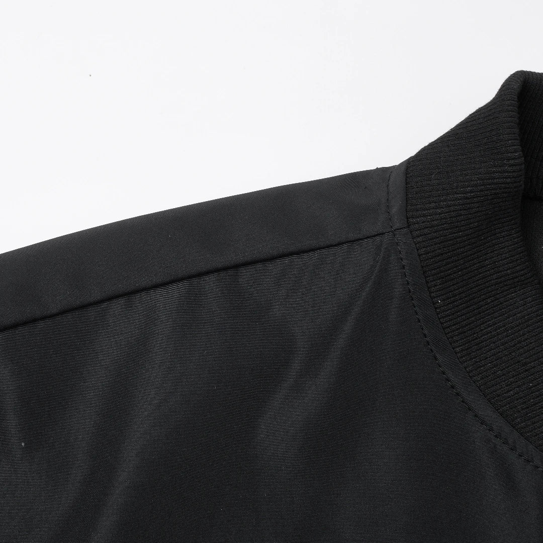 2024 Men's Spring Autumn Jacket – Short Loose Baseball Collar, Solid Color, Business Casual Thin Coat