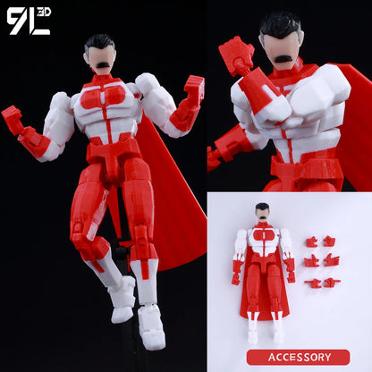9L3D Lucky13 T13 Action Figures — 3D Printed Deadpool, Wolverine, Batman, Spider-Man & Venom Anime Model Toys, Collectible Gift