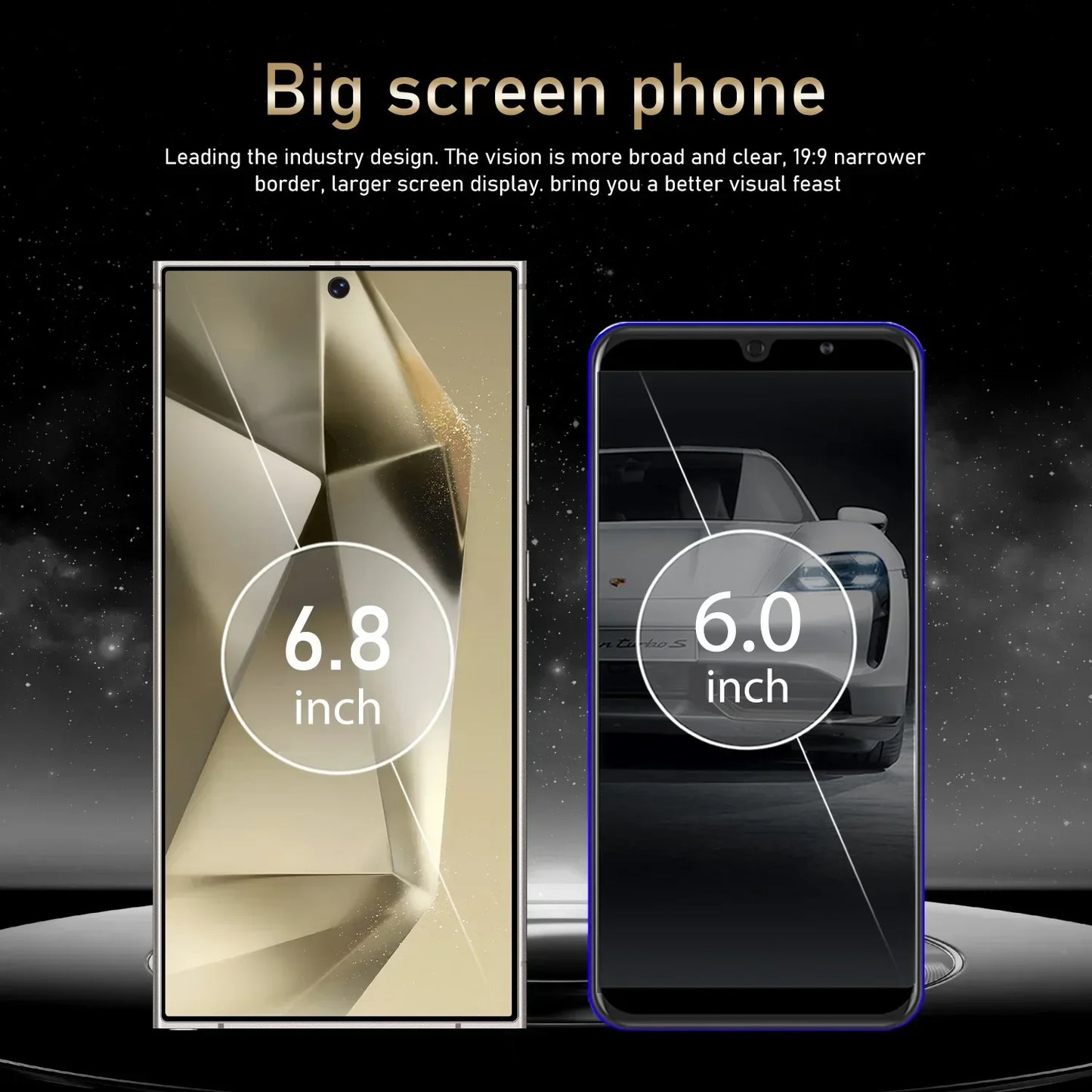 S25 Pro Android Smartphone – 6.8" Display, 8GB RAM + 256GB ROM, Dual SIM, 24MP+48MP Camera, 6000mAh Battery, Google Play Support