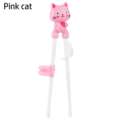 Cartoon Animal Training Chopsticks - Reusable Kids Learning Chopsticks for Baby Self-Feeding