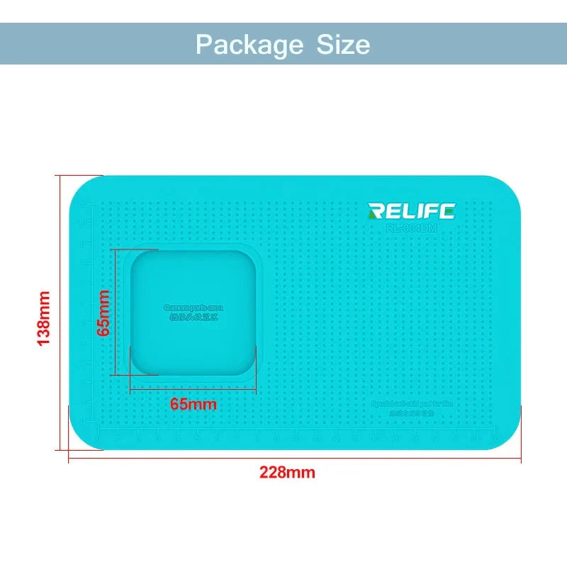 Relife RL-004DM Professional Anti-Slip Silicone Pad – Multi-Device Compatible Camera Protection and Repair Mat