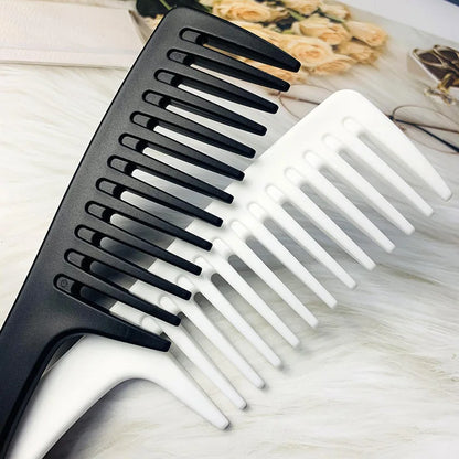 Heat Resistant Hairdressing Comb – Wet Hook Curly Hair Brush with Coarse Wide Spike Teeth, Pro Salon Styling & Dyeing Tool for Women