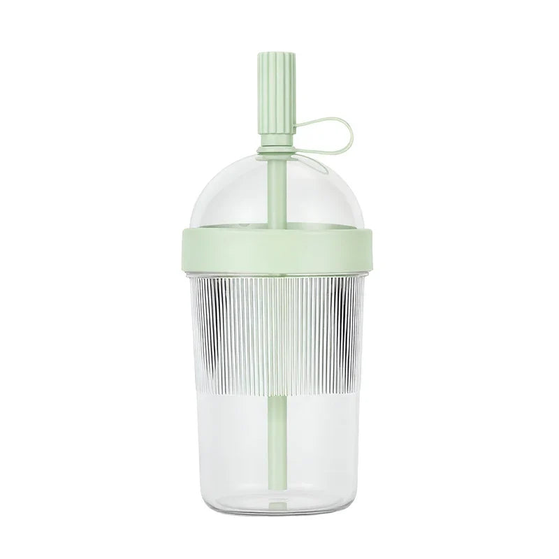 17oz Reusable Coffee Tumbler - Insulated Drink Cup with Lid and Straw for Home Office Travel