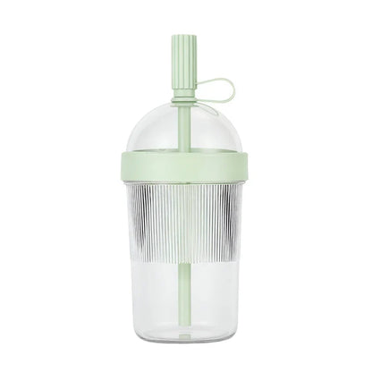 17oz Reusable Coffee Tumbler - Insulated Drink Cup with Lid and Straw for Home Office Travel