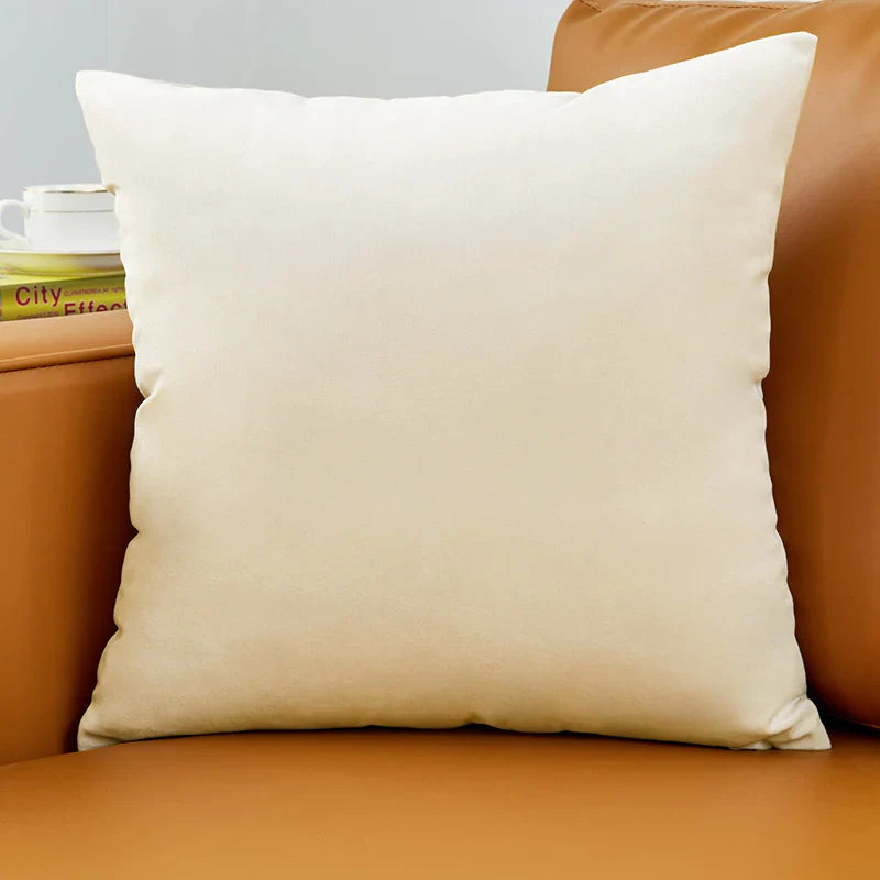 Velvet Pillow Cover 40x40 cm – Decorative Cushion Case for Living Room Sofa, Home Decor in Yellow, Green & Blue