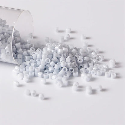 Miyuki Delica 11/0 Seed Beads - Glazed Luster Glass Beads for DIY Jewelry Making