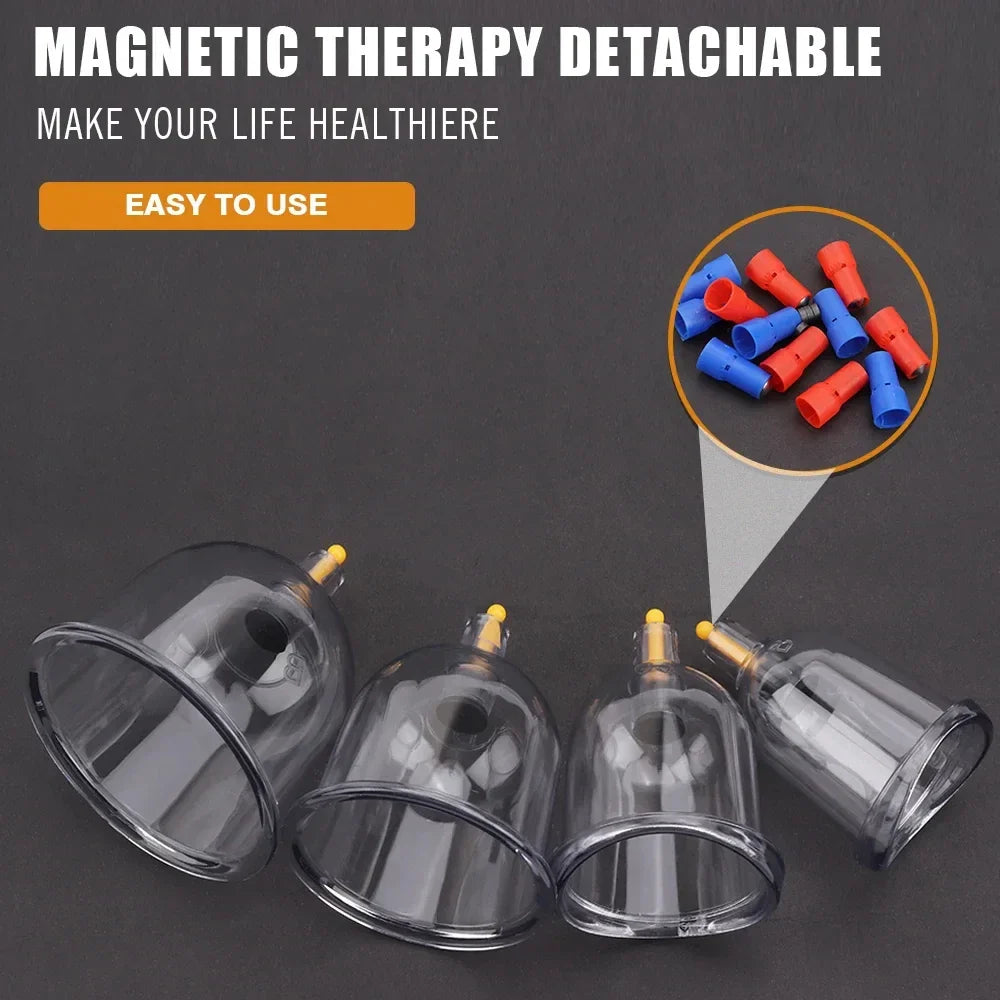 32-Jar Vacuum Cupping Therapy Set – Full Body Suction Cups for Massage, Physiotherapy & Self-Help Wellness Treatment