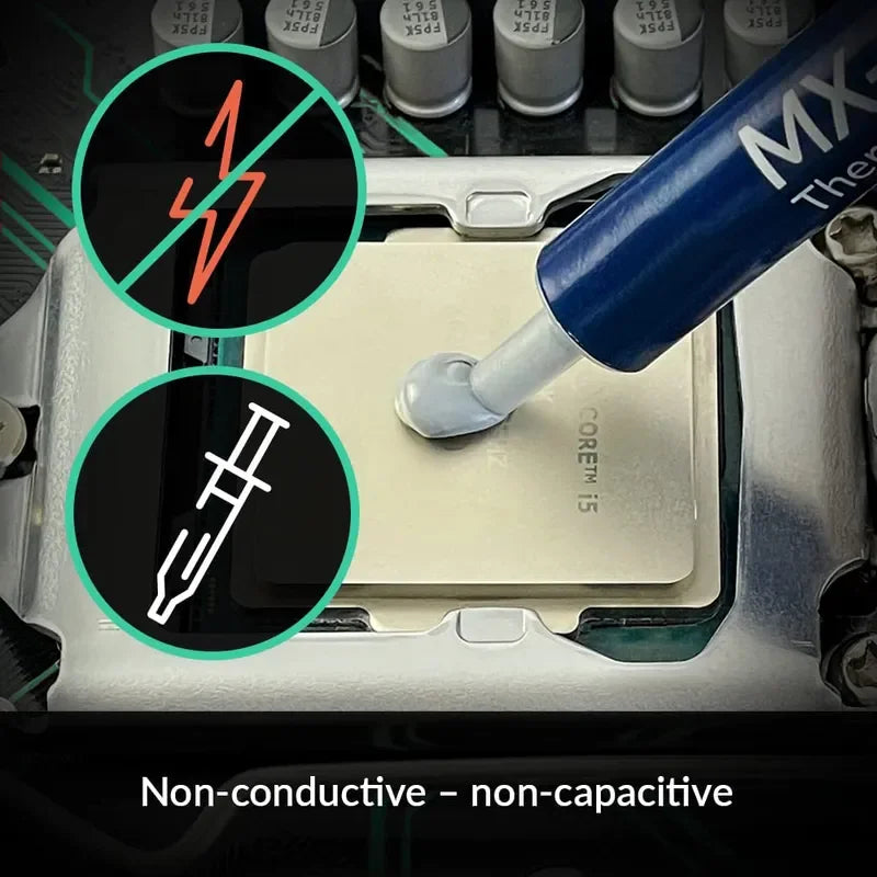 MX4 CPU Thermal Paste: High-Performance Processor Grease for CPU, GPU, Printer HeatSink - Available in 4G, 8G, and 20G Sizes