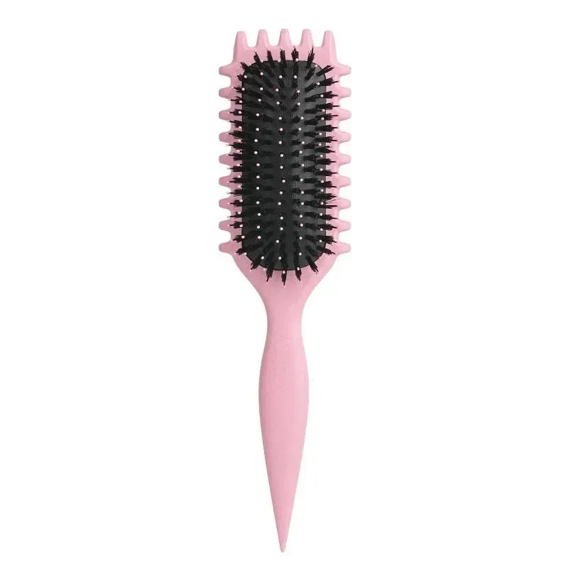 Curly Hair Styling Brush - Tangle-Free Curl Shaping Comb for Men & Women