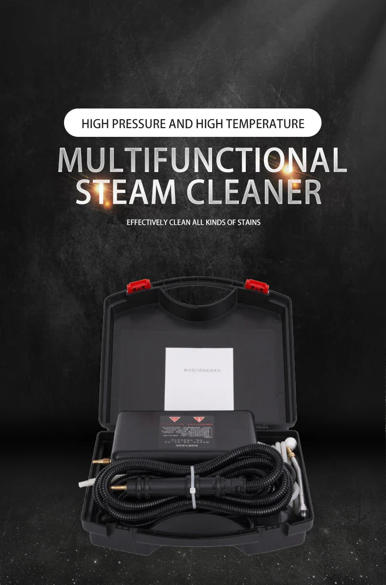 High-Temperature Steam Cleaner for Home Appliances – Sterilization, Kitchen Hood & Car Cleaner, US/EU Plug