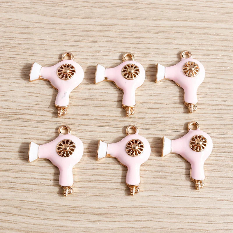 10PCS Cute Enamel Lips & Lipstick Charms – Pendants for Jewelry Making, Earrings, Necklaces & Bracelets DIY Crafts