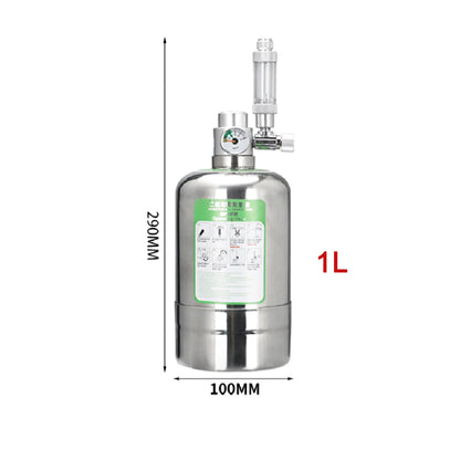 Stainless Steel Aquarium CO2 Generator Kit – Carbon Dioxide Reactor System for Planted Fish Tank Growth & Maintenance
