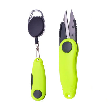 Fishing Quick Knot Tool Kit - Stainless Steel Shrimp Shape Line Cutter Scissors Clipper Nipper Accessories